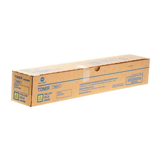 Imagine Cartus laser Konica Minolta OEM TN-221 Y Laser